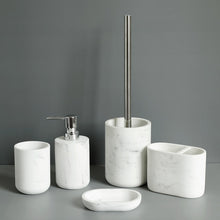 Load image into Gallery viewer, Bathroom Tumbler Set Imitate Marble Resin
