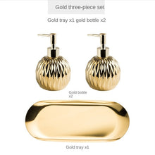 Load image into Gallery viewer, Luxury Gold or Silver Dispenser and Tray
