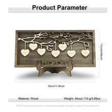 Load image into Gallery viewer, Personalized Family Names Frame Custom Wood

